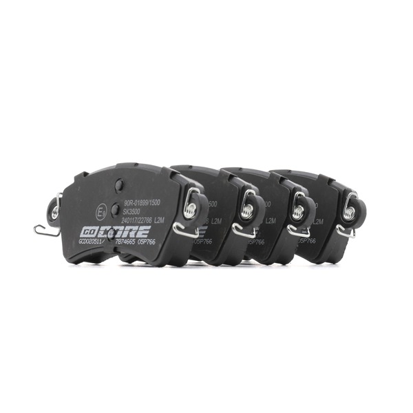 Remblokken (GCD020511) van goCORE Voor PEUGEOT 306 Hatchback (7A, 7C, N3, N5) 1.8 16V (81 KW / 110 PK / Van 1997)