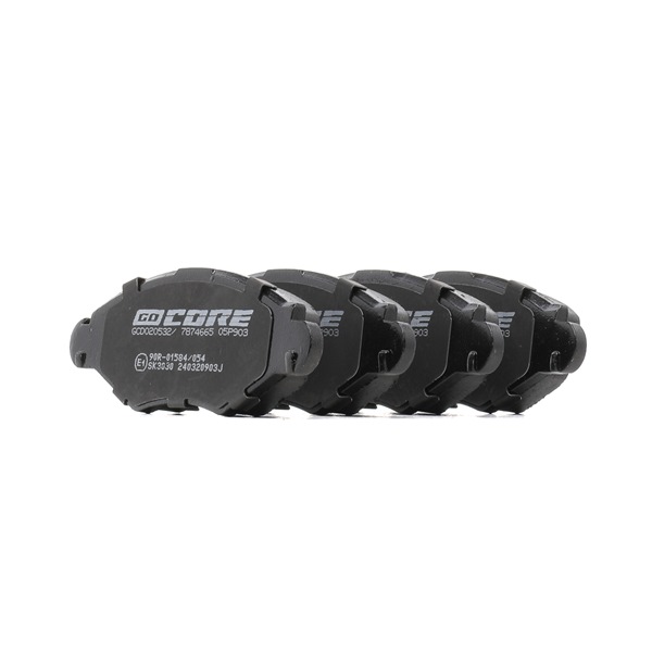 Remblokken (GCD020532) van goCORE Voor PEUGEOT 206 Hatchback (2A/C) 1.0 (52 KW / 71 PK / Van 2001)