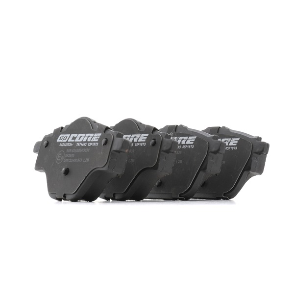 goCORE Bremsbeläge (GCD020556) in erstklassiger Qualität für DS DS 4 II PureTech 180 (F35GFT) (133 KW / 181 PS / de 2021)