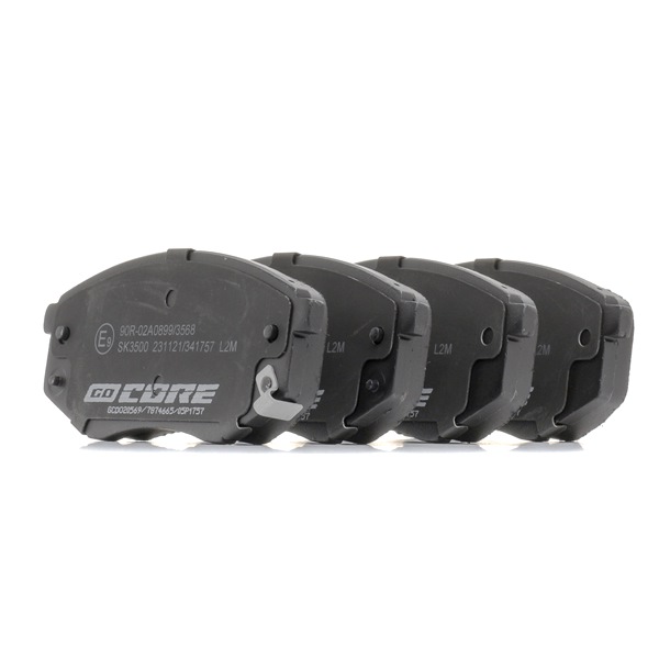 Remblokken (GCD020569) van goCORE Voor HYUNDAI SONATA VI (YF) 2.0 (115 KW / 157 PK / Van 2010)