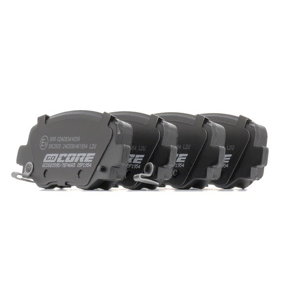 Remblokken (GCD020595) van goCORE Voor JEEP Compass (MP, M6) 1.6 CRD (88 KW / 120 PK / Van 2017)