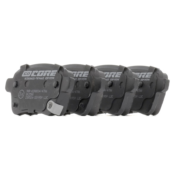 Remblokken (GCD020622) van goCORE Voor OPEL Corsa E Hatchback (X15) 1.2 (08, 68) (51 KW / 69 PK / Van 2014)