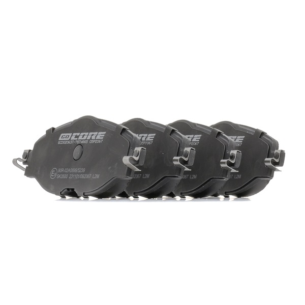 OEM 2K5698151A goCORE Plaquettes de frein GCD020637 pour VOLKSWAGEN, AUDI, SEAT, SKODA