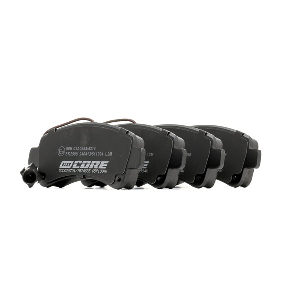 Remblokken (GCD020701) van goCORE Voor FIAT Ducato Flatbed Vrachtwagen / Chassis (250_, 290_) 160 Multijet 3,0 D (116 KW / 158 PK / Van 2006)