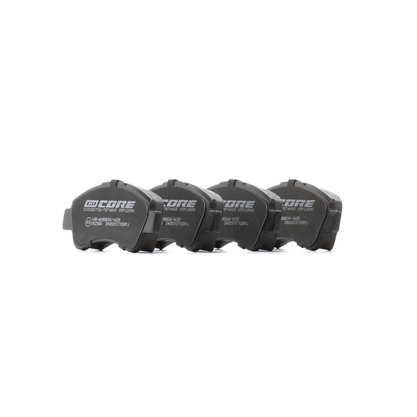 Jarrupalat, levyjarru (GCD020733) alkaen goCORE varten FIAT DUCATO Lava / alusta (244) 2.0 110 HV