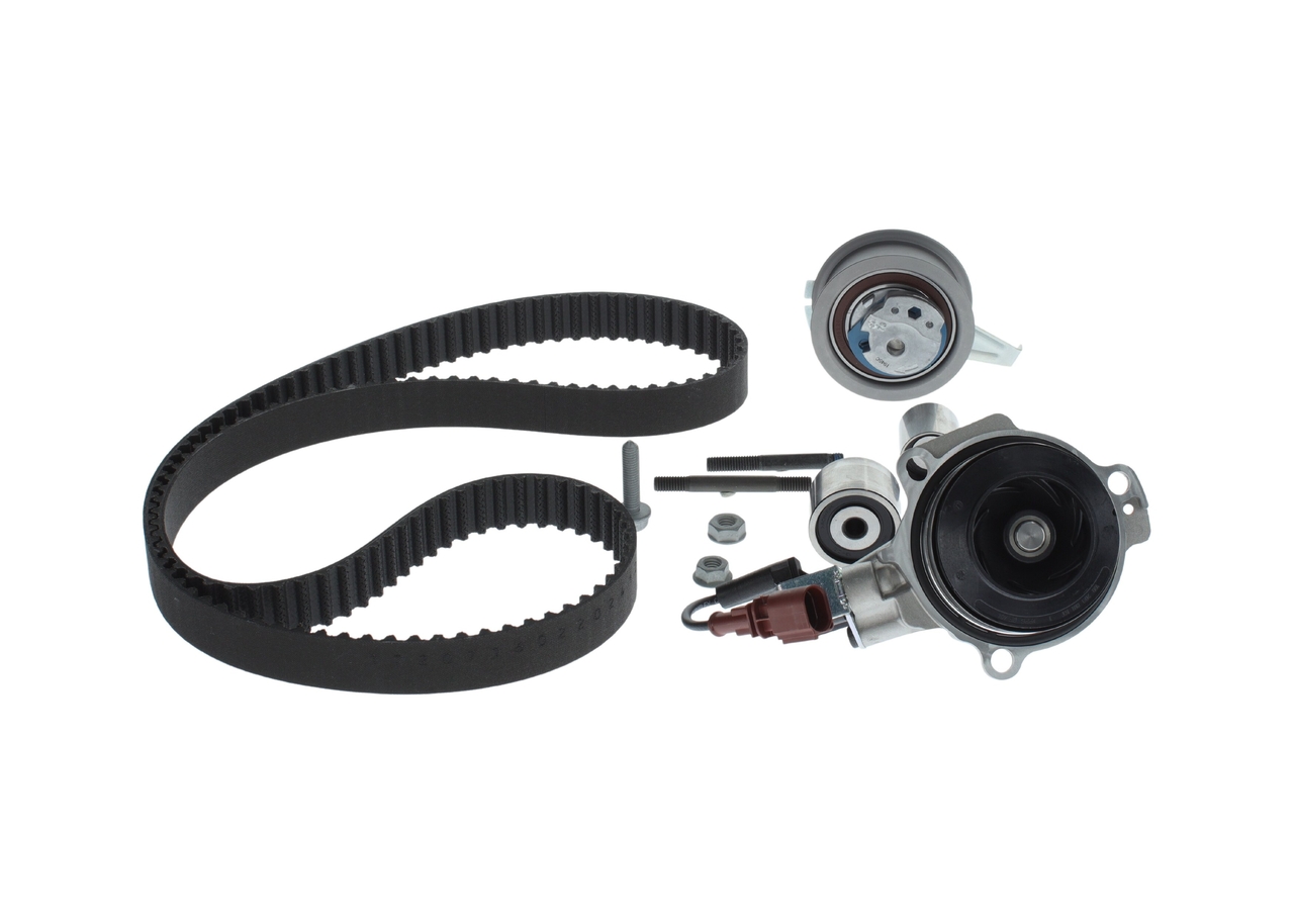BOSCH Kit de distribution + pompe à eau (1 987 946 383) pour AUDI Q2 (GAB, GAG) 2.0 TDI (105 KW / 143 CH / de 2016)