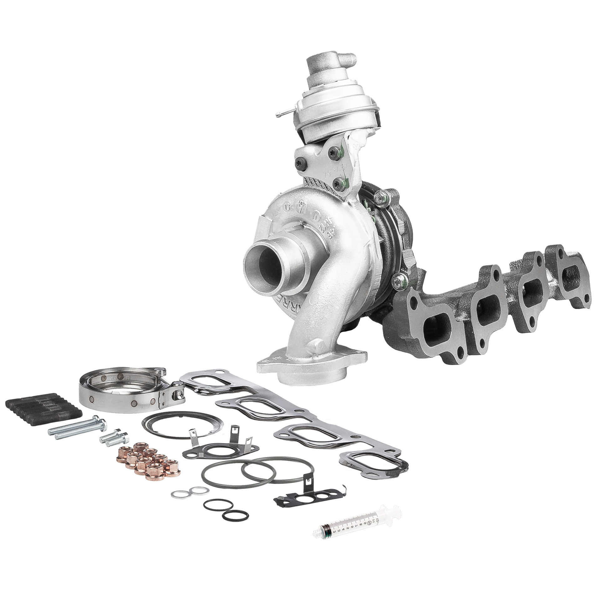 Turbocharger (795090-5001RSM) van BR Turbo Voor VW Amarok Flatbed Vrachtwagen / Chassis (S1B, S6B, S7B) 2.0 TDI (90 KW / 122 PK / Van 2011)