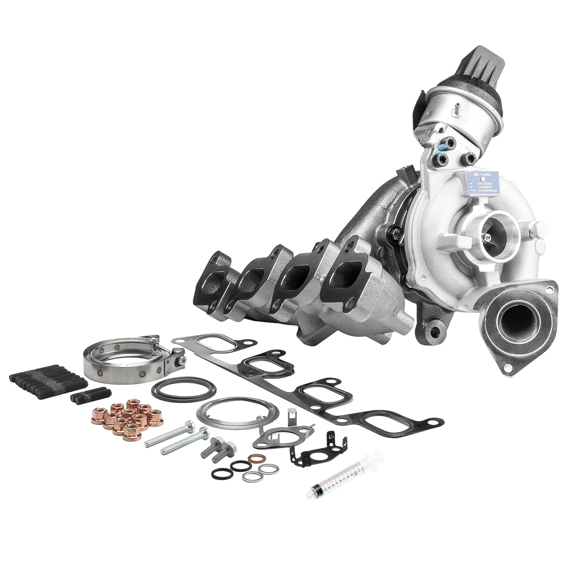 Turbocharger (BRTX6860M) van BR Turbo Voor VW CADDY ALLTRACK Bestelwagen (SAA) 2.0 TDI 4motion (103 KW / 140 PK / Van 2015)