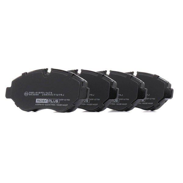 OEM 0044206720 RIDEX PLUS  Bremsbeläge 402B1402P für VW, MERCEDES-BENZ