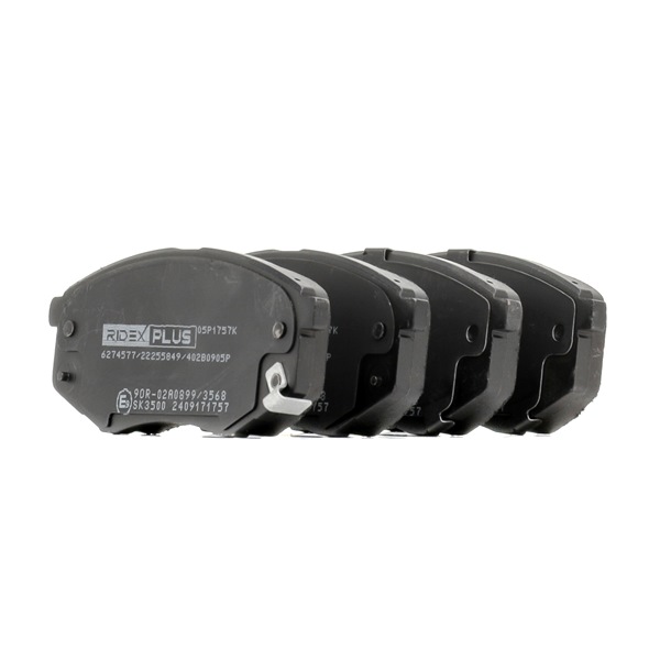 OEM 58101B2A70 RIDEX PLUS Jarrupalat, levyjarru 402B0905P varten KIA, HYUNDAI