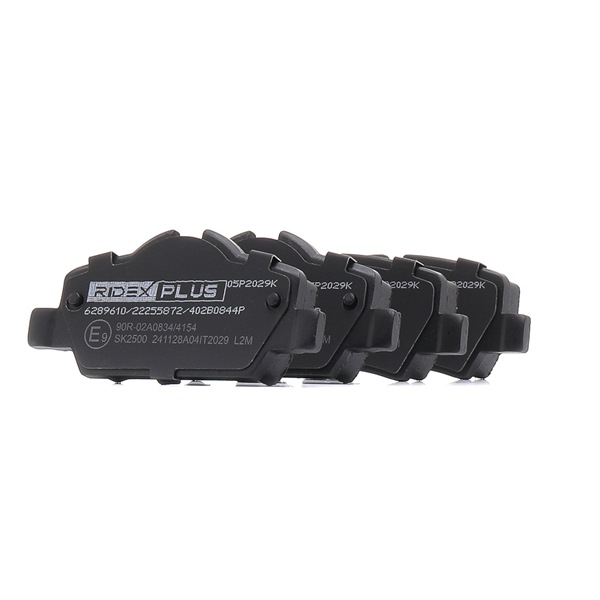 RIDEX PLUS Brake pad set (402B0844P) for MINI Hatchback (F55) Cooper SD (125 KW / 170 HP / from 2013)