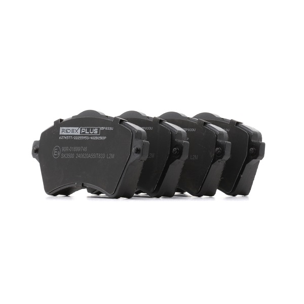 Remblokken (402B0503P) van RIDEX PLUS Voor NISSAN Navara Flatbed Vrachtwagen / Chassis (D23) 2.3 dCi 4x4 (120 KW / 163 PK / Van 2015)
