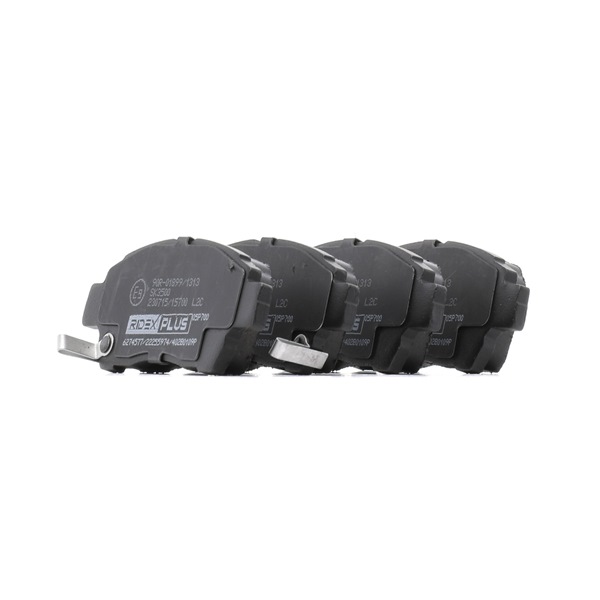 OEM 0446552041 RIDEX PLUS Bromsbelägg 402B0109P för MERCEDES-BENZ, TOYOTA, SUZUKI, LEXUS, DAIHATSU