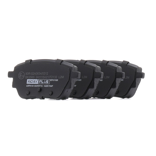 OEM 0004204502 RIDEX PLUS Brake pad set 402B1704P for MERCEDES-BENZ, DAIMLER