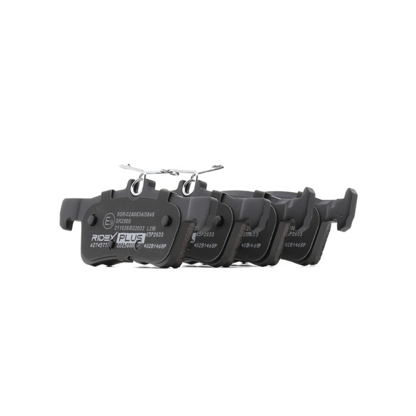RIDEX PLUS Brake pad set (402B1468P) for FORD Fiesta Mk7 Hatchback 1.0 EcoBoost mHEV (114 KW / 155 HP / from 2020)