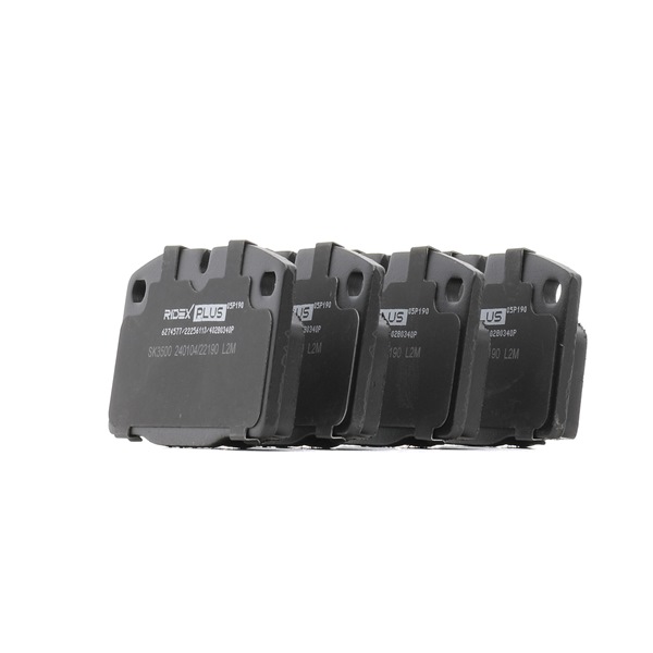 RIDEX PLUS Brake pad set (402B0340P) for VAUXHALL Carlton Mk III Saloon (V87) 3.0 3000 (130 KW / 177 HP / from 1987)