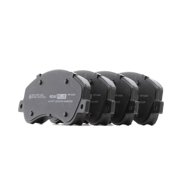 Remblokken (402B0283P) van RIDEX PLUS Voor VW Amarok Flatbed Vrachtwagen / Chassis (S1B, S6B, S7B) 2.0 TDI (120 KW / 163 PK / Van 2011)