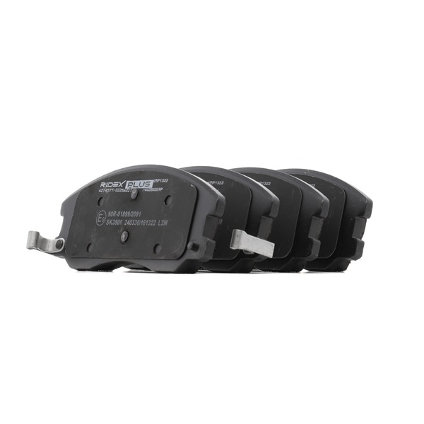 OEM 4817764 RIDEX PLUS Jarrupalat, levyjarru 402B0209P varten OPEL, SKODA, SAAB, CHEVROLET, VAUXHALL
