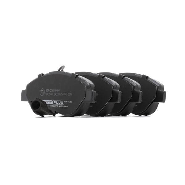 Remblokken (402B0310P) van RIDEX PLUS Voor FIAT STILO (192) 2.4 20V (123 KW / 167 PK / Van 2004)