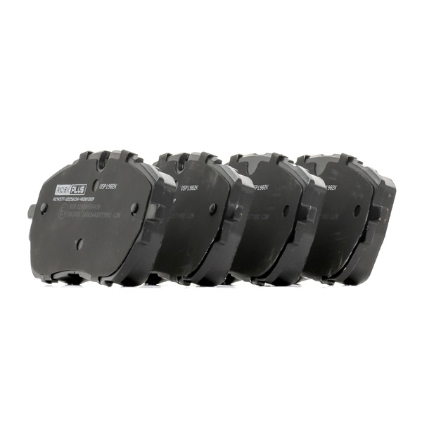 RIDEX PLUS Juego de pastillas de freno (402B1202P) para DS DS 9 (X83) 1.6 E-TENSE 250 (X2DGYR) (184 KW / 250 CV / de 2022)