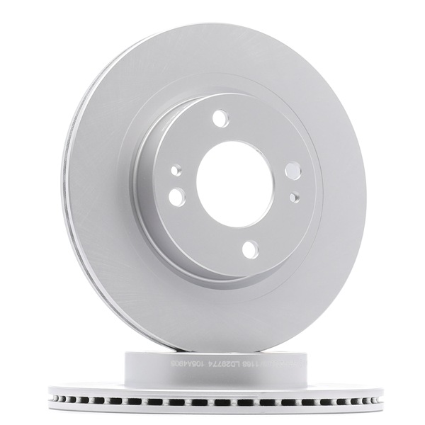 Remschijf (82B1040P) van RIDEX PLUS Voor MITSUBISHI Mirage / Space Star Hatchback (A0_A) 1.0 (A05A) (51 KW / 69 PK / Van 2012)
