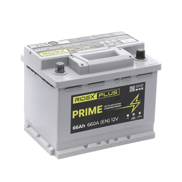 OEM 1632648780 RIDEX PLUS Starterbatteri 1S0008P med PEUGEOT, CITROЁN, DS