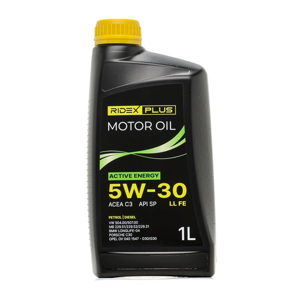 RIDEX PLUS Motoröl (1862O0020P) von Ihrem MINI Schrägheck (F55) One First 1.5 (B38 A15 A) (55 KW / 75 PS / ab 2017)