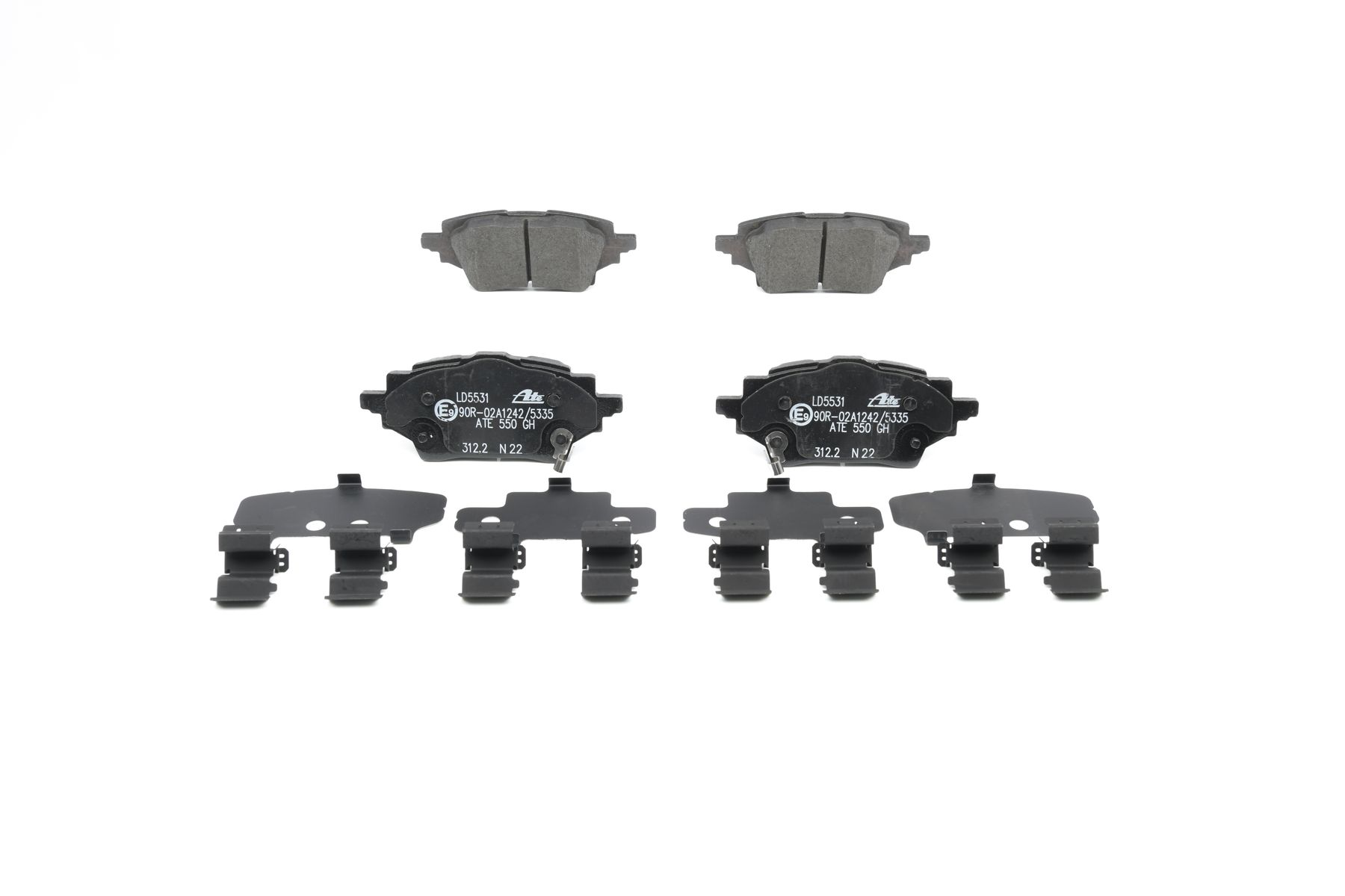 OEM 0446602400 ATE Bromsbelägg 13.0470-5531.2 för TOYOTA, MAZDA, SUZUKI, LEXUS