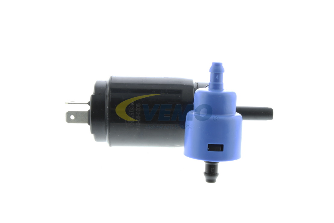 OEM 1J6955651 VEMO Bomba de água do lava-vidros V10-08-0205 para VW, AUDI, FORD, SEAT, MITSUBISHI