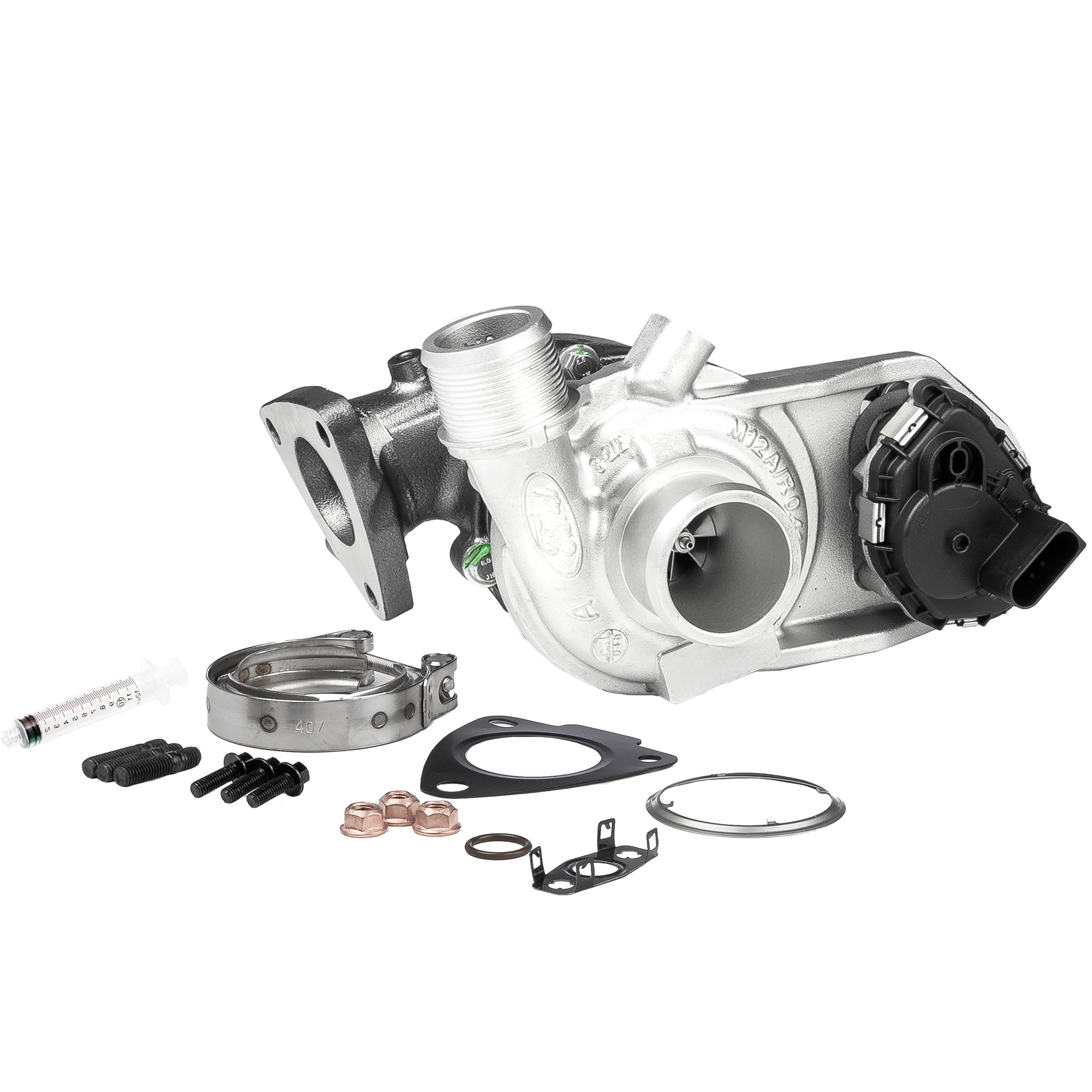 Turbocharger (838452-5001RSM) van BR Turbo Voor FORD Transit Mk7 Flatbed Vrachtwagen / Chassis (V363, FED, FFD) 2.0 EcoBlue 4x4 (125 KW / 170 PK / Van 2017)