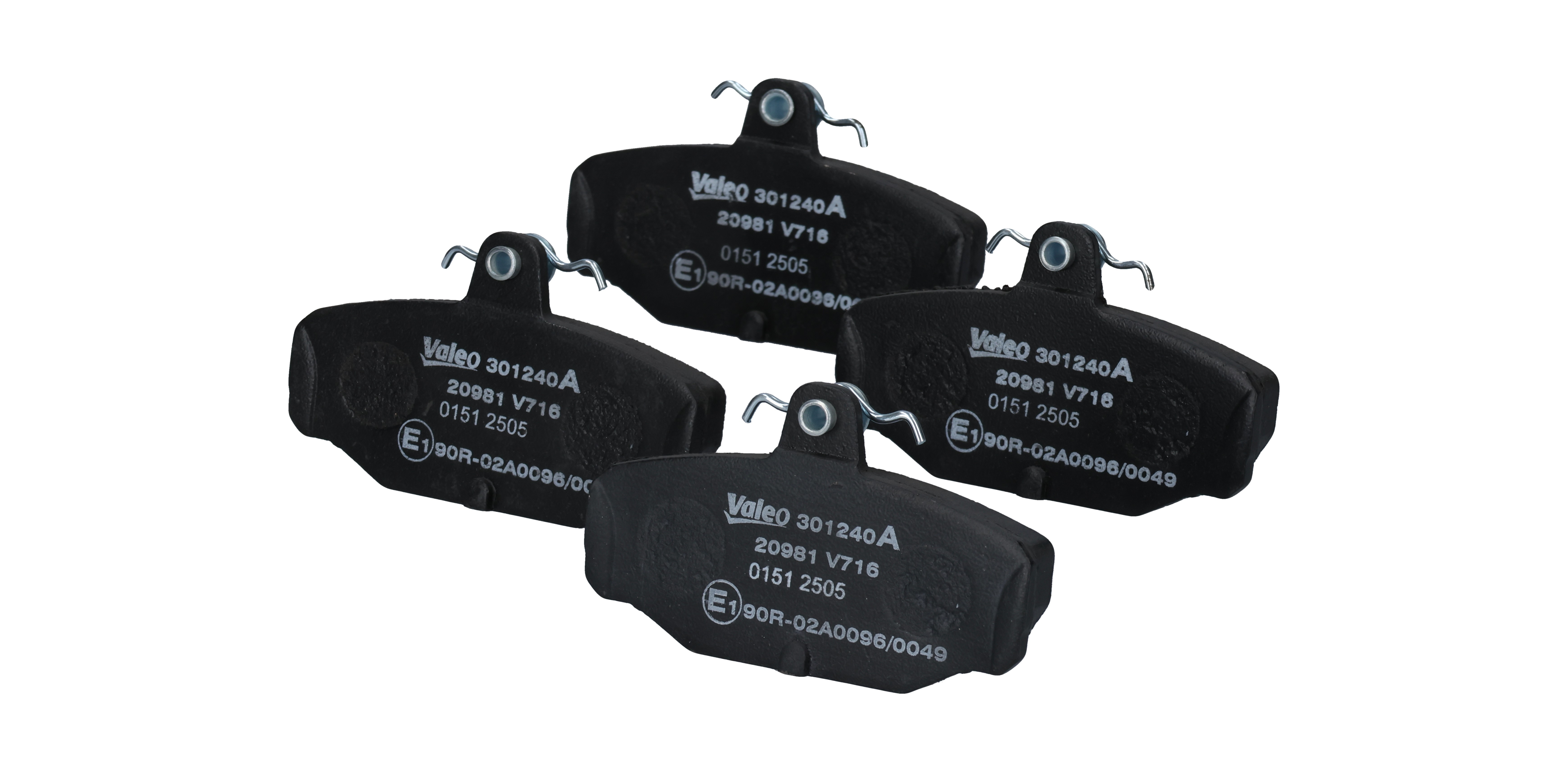 OEM 1652206 VALEO  Bremsbeläge 301240A für FORD, TVR, CATERHAM, AC, PANTHER