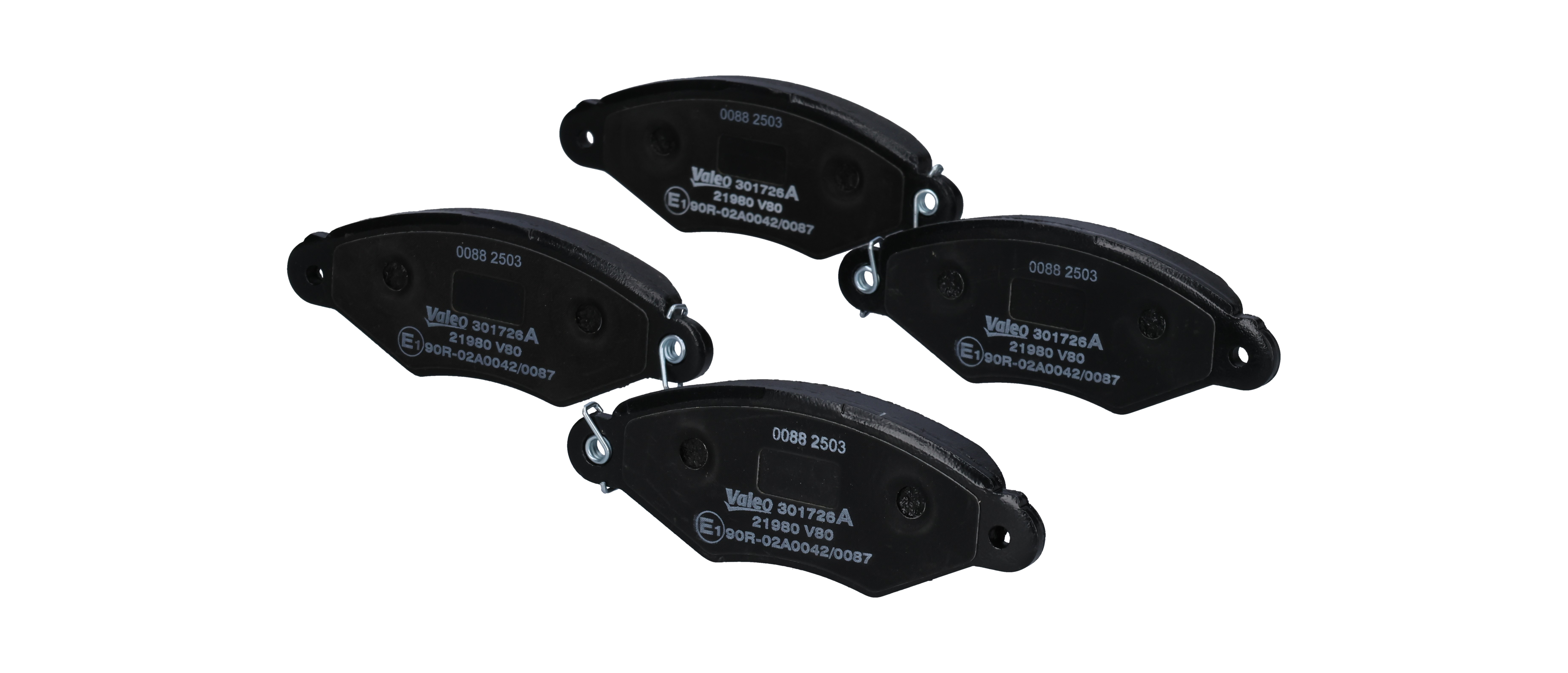 OEM 425205 VALEO Kit pastiglie freni 301726A per VOLKSWAGEN, OPEL, RENAULT, PEUGEOT, CITROЁN