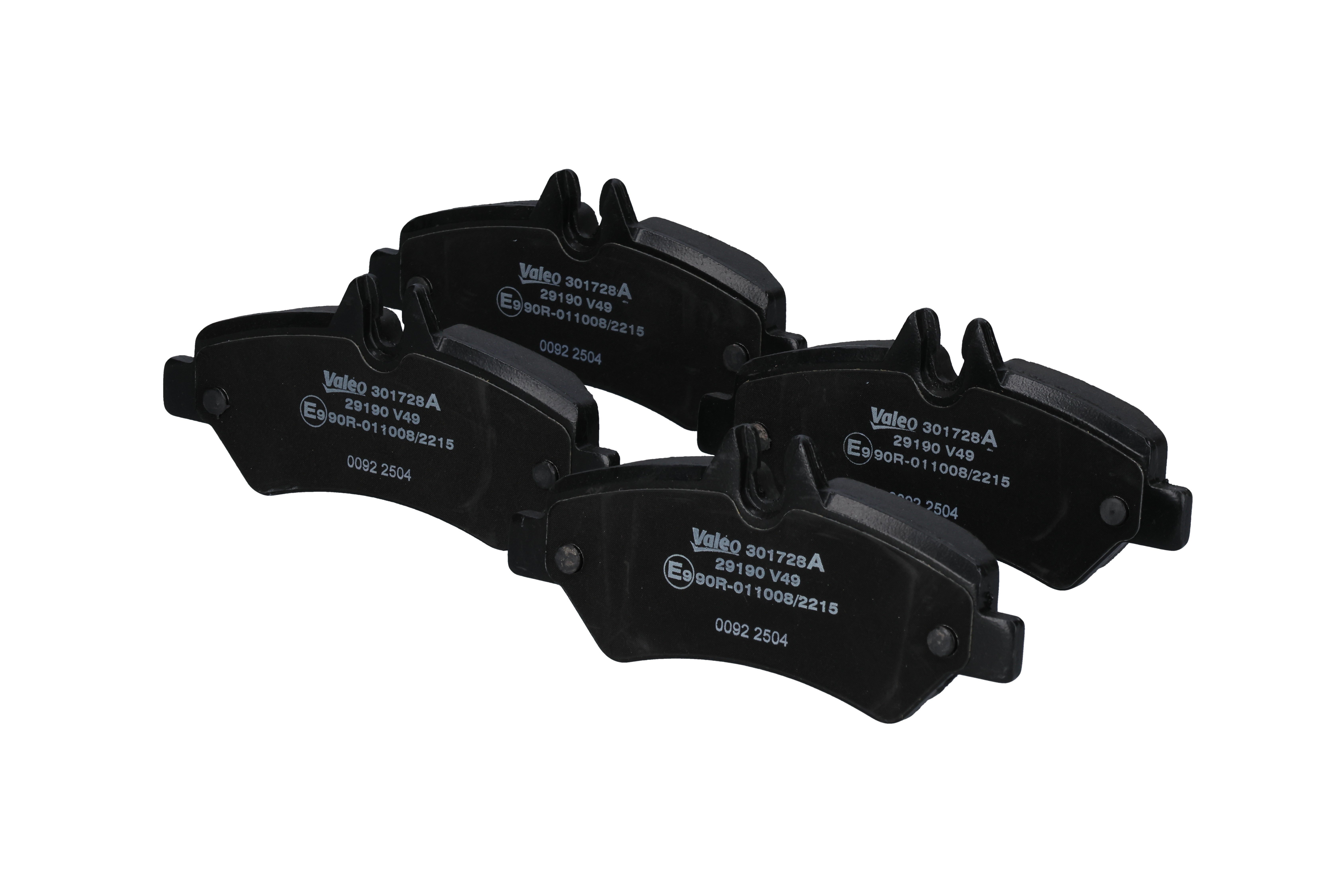 OEM A0044206920 VALEO Remblokken 301728A voor VOLKSWAGEN, MERCEDES-BENZ, SMART