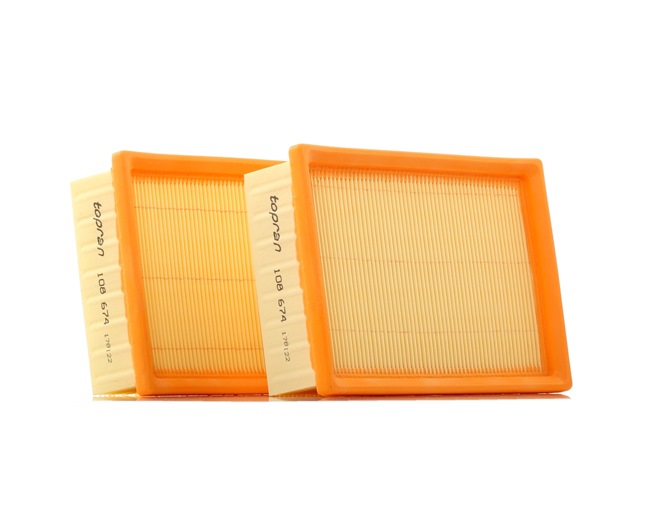 OEM 030198620 TOPRAN Luftfilter 108 674 med VW, AUDI, SKODA, SEAT, CUPRA