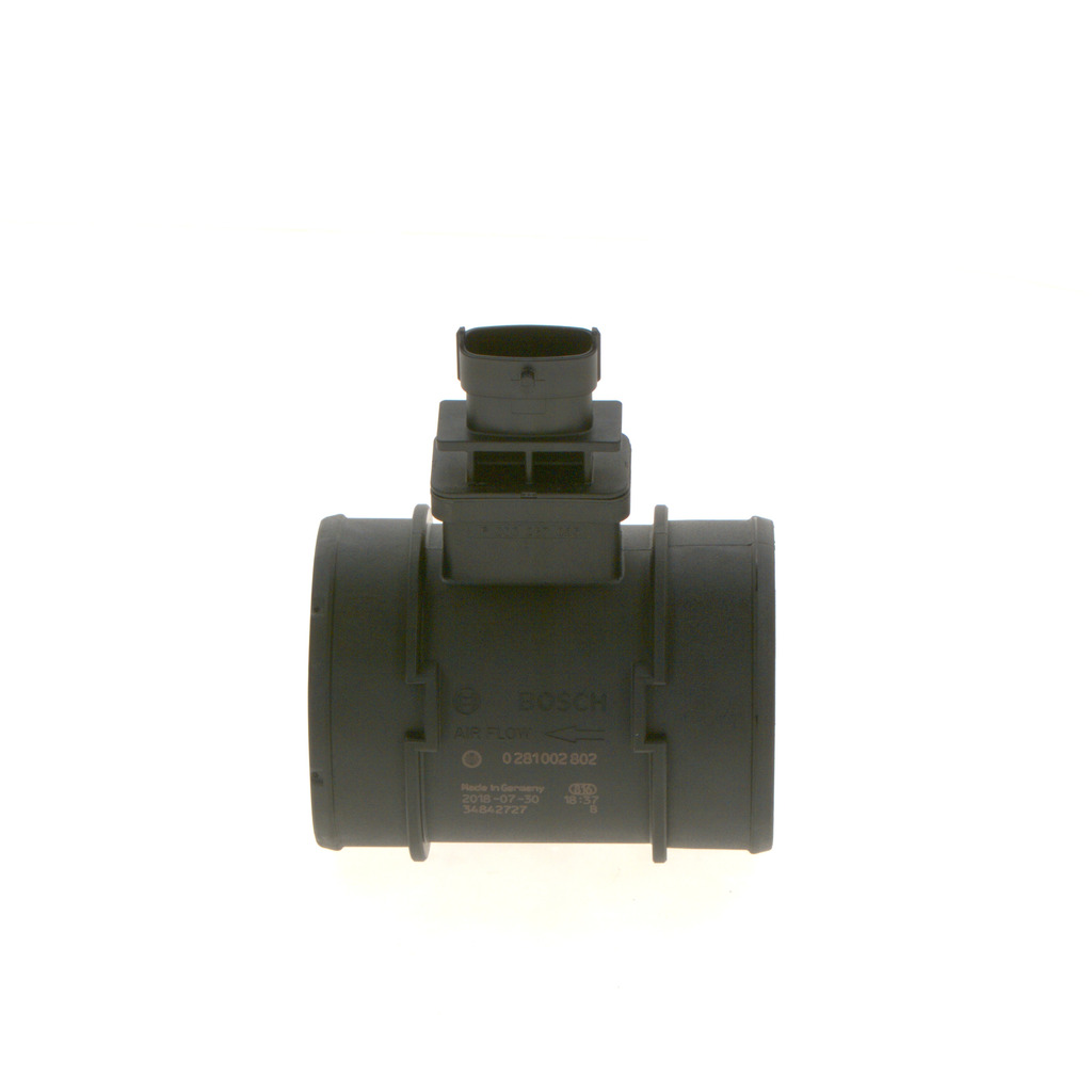 BOSCH Mass air flow sensor (0 281 002 802) for VAUXHALL Meriva Mk I (A) (X03) 1.3 CDTI (55 KW / 75 HP / from 2003)