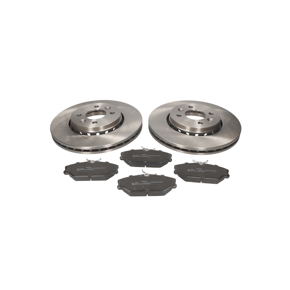 OEM 7701205842 MAPCO Bremseskiver og klodser 47160 med RENAULT, NISSAN, DACIA, RENAULT TRUCKS