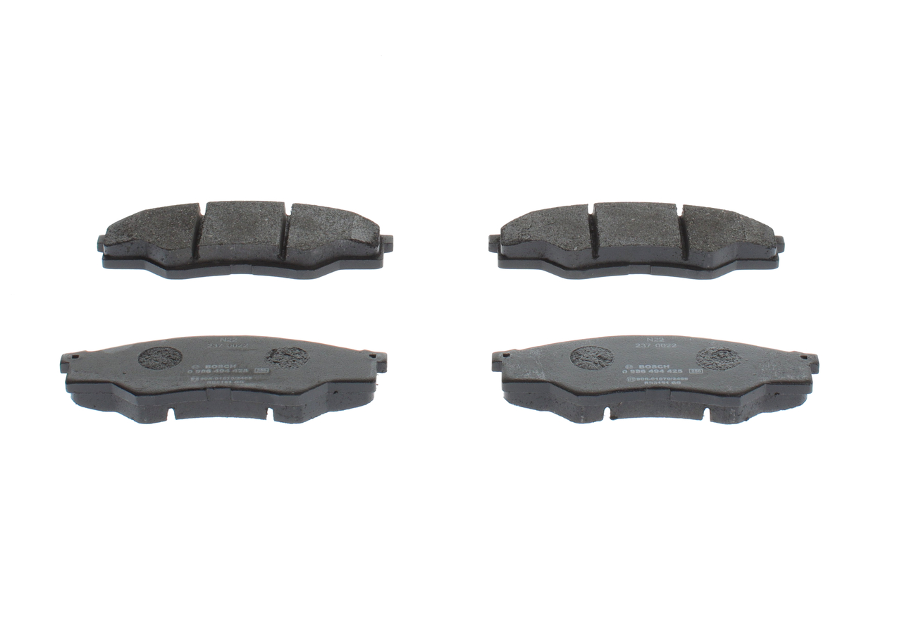 Remblokken (0 986 494 425) van BOSCH Voor TOYOTA HILUX III Open laadbak/ Chassis (KUN1_, TGN3_, TGN2_, TGN1_, 2.7 (TGN16_) (118 KW / 160 PK / Van 2005)