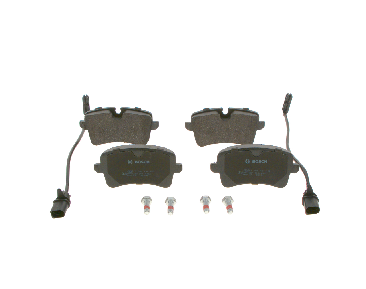 OEM 4H0698451L BOSCH Bromsbelägg 0 986 494 446 för VW, AUDI, SKODA, SEAT, PORSCHE