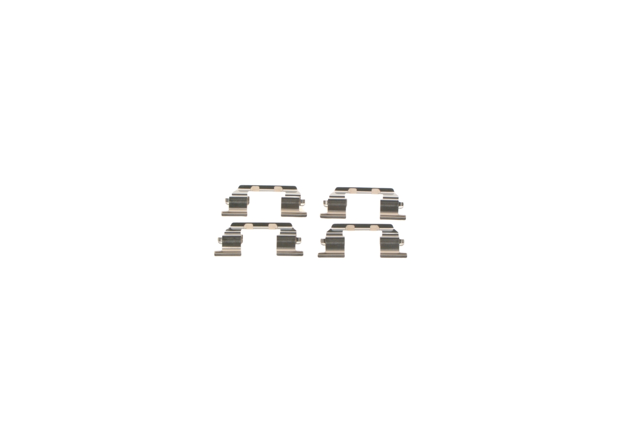 Accessoireset, schijfremblok (1 987 474 326) van BOSCH Voor HYUNDAI PONY / EXCEL Saloon (X-2) 1.3 (48 KW / 65 PK / Van 1992)