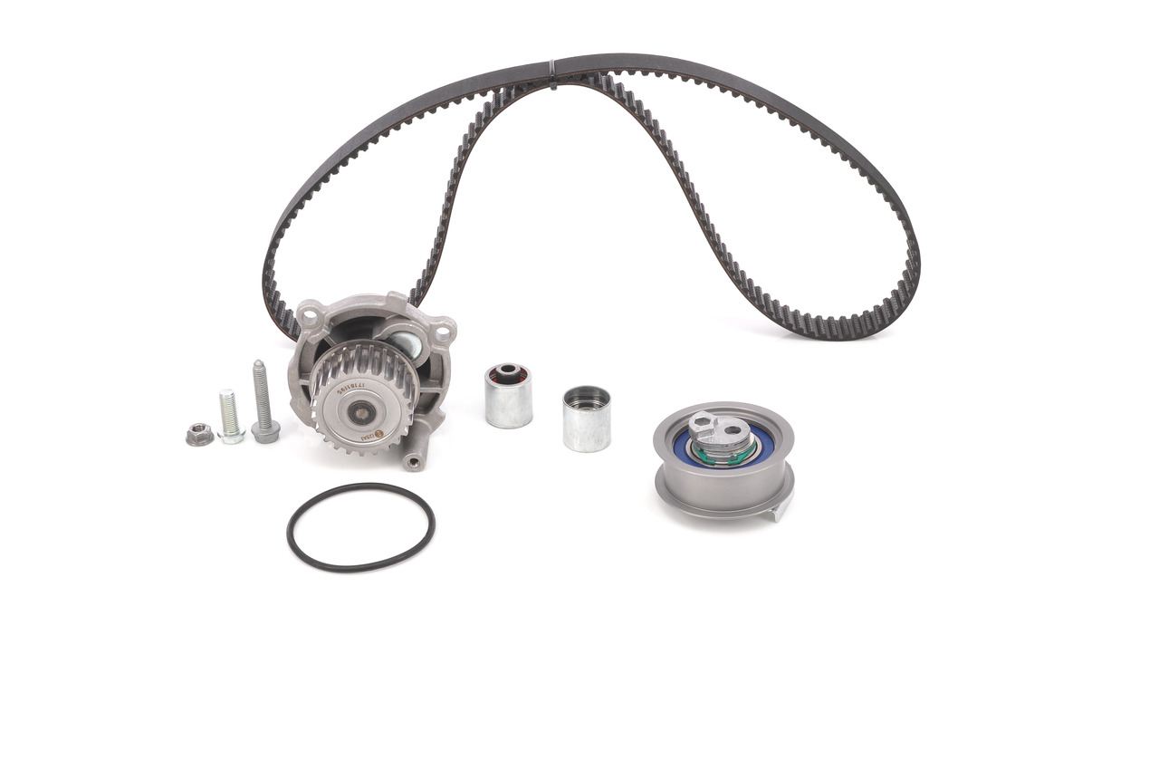 Distributieriem set + waterpomp (1 987 946 407) van BOSCH Voor VW Eos (1F7, 1F8) 2.0 FSI (110 KW / 150 PK / Van 2006)