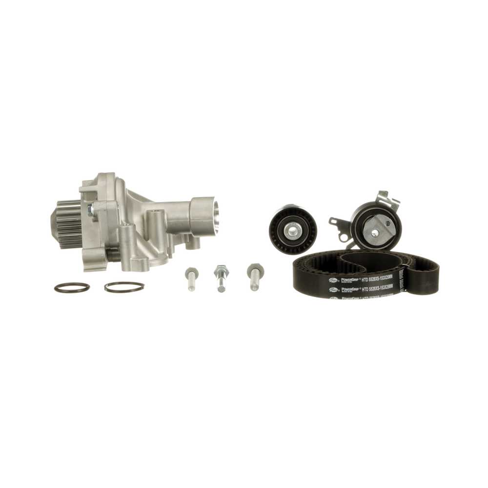OEM 1609525280 GATES Registerreimsett med vannpumpe KP15528XS for PEUGEOT, CITROЁN, FIAT, LANCIA, DS