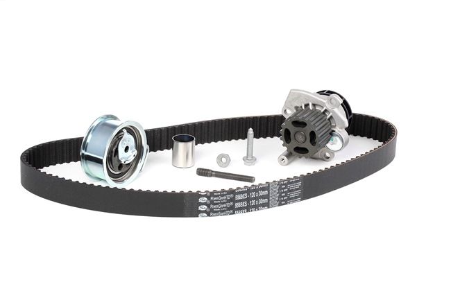 GATES Kit de distribution + pompe à eau (KP15569XS-1) pour VW Passat B5 Break (3B5) 1.9 TDI (85 KW / 115 CH / de 1998)
