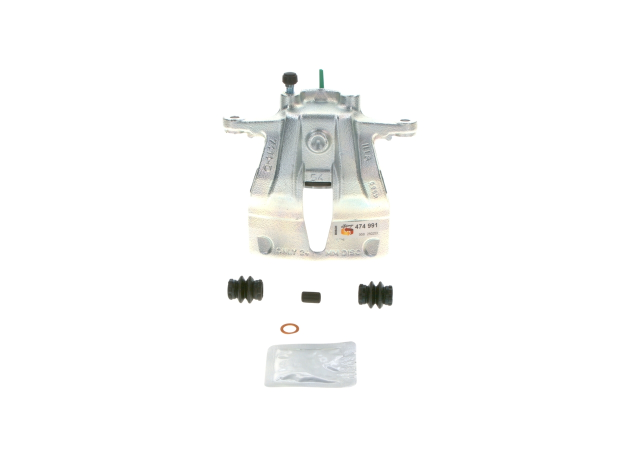 Remklauw (0 986 474 991) van BOSCH Voor OPEL Corsa C Hatchback (X01) 1.6 (F08, F68) (62 KW / 84 PK / Van 2000)