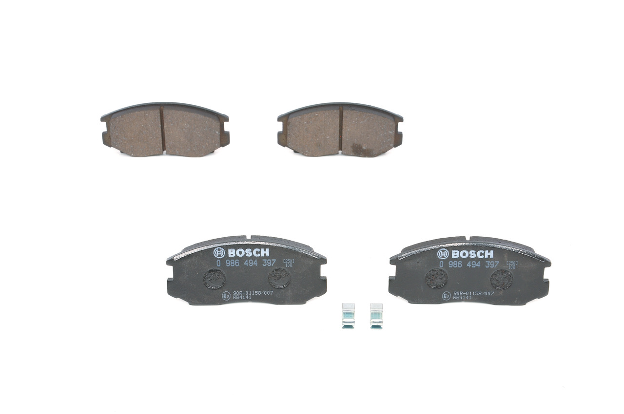 OEM PW891172 BOSCH  Bremsbeläge 0 986 494 397 für MITSUBISHI, VAUXHALL, LOTUS, PROTON