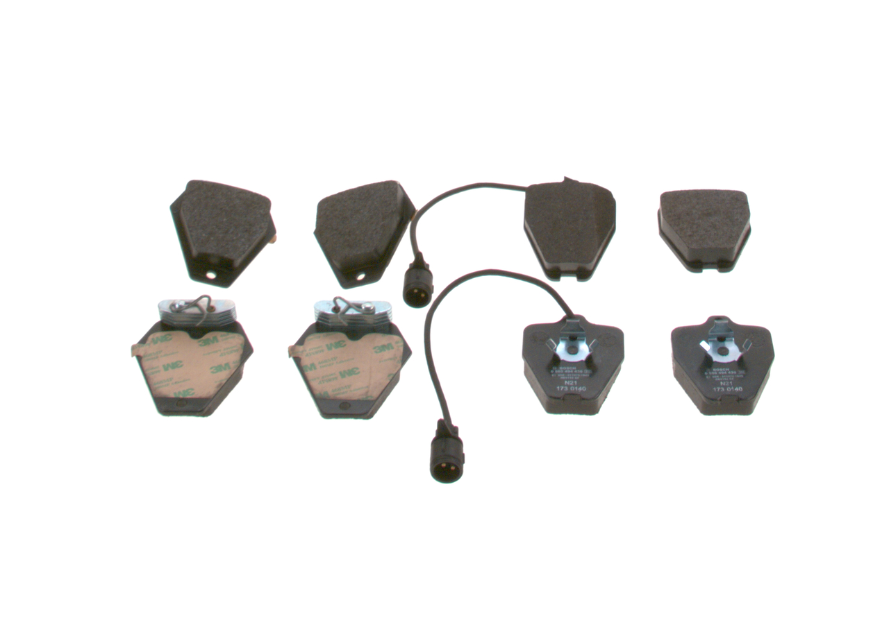OEM 4D0698151F BOSCH Jarrupalat, levyjarru 0 986 494 436 varten VW, AUDI