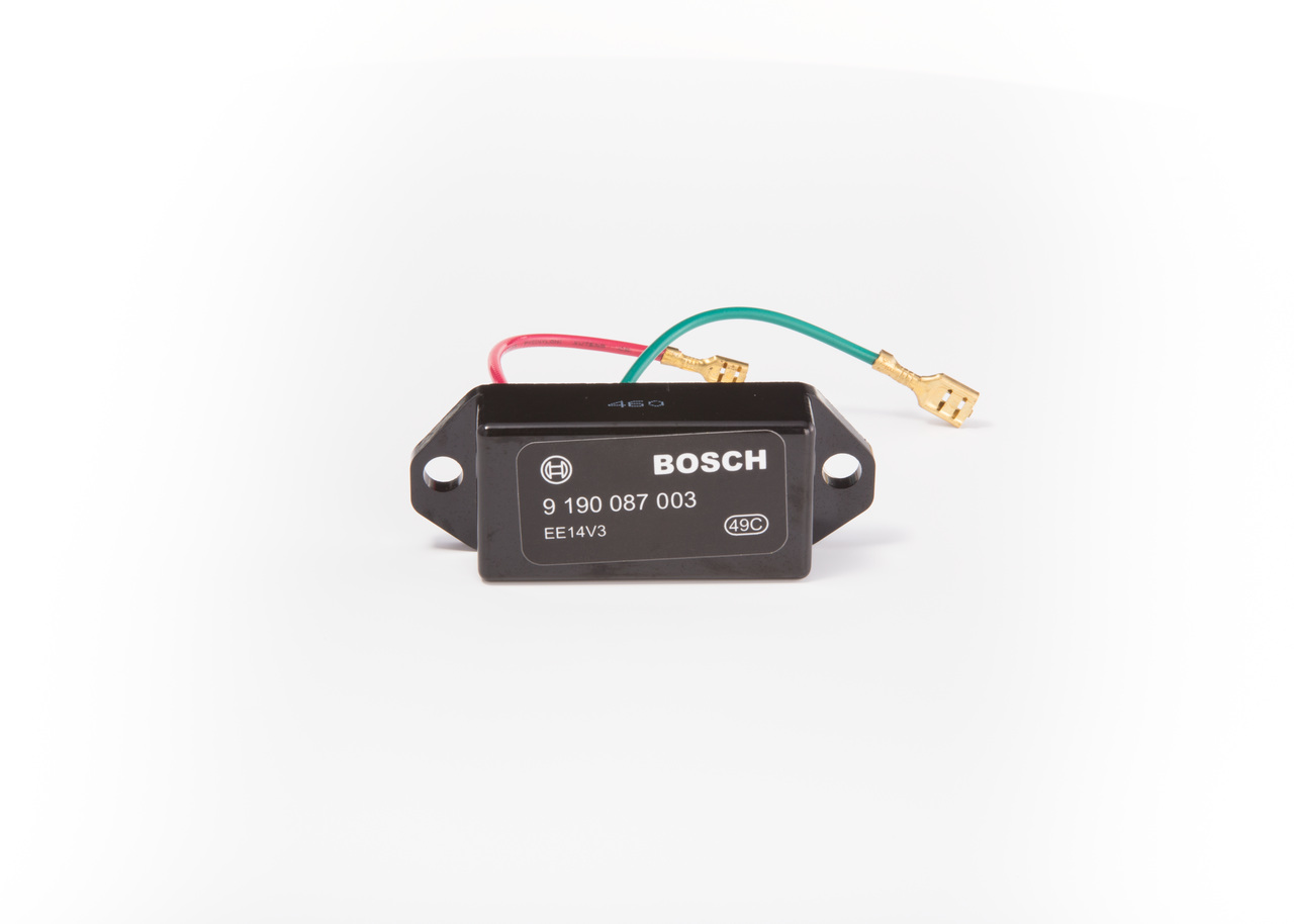 BOSCH Alternator Regulator (9 190 087 003) for VW KAEFER 1600 i (Mexico) (34 KW / 46 HP / from 1992)