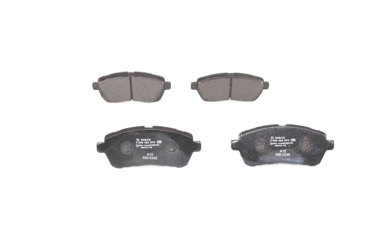 OEM 04491B1121 BOSCH Kit pastiglie freni 0 986 494 574 per TOYOTA, SUZUKI, MAZDA, DAIHATSU