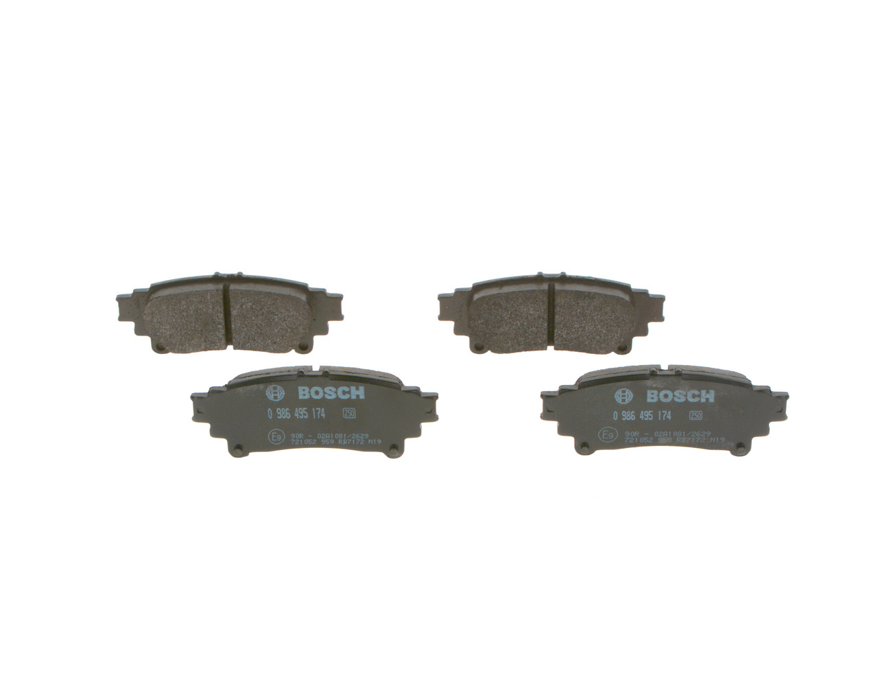 OEM 0446647070 BOSCH Kit pastiglie freni 0 986 495 174 per OPEL, TOYOTA, LEXUS, SATURN, WIESMANN