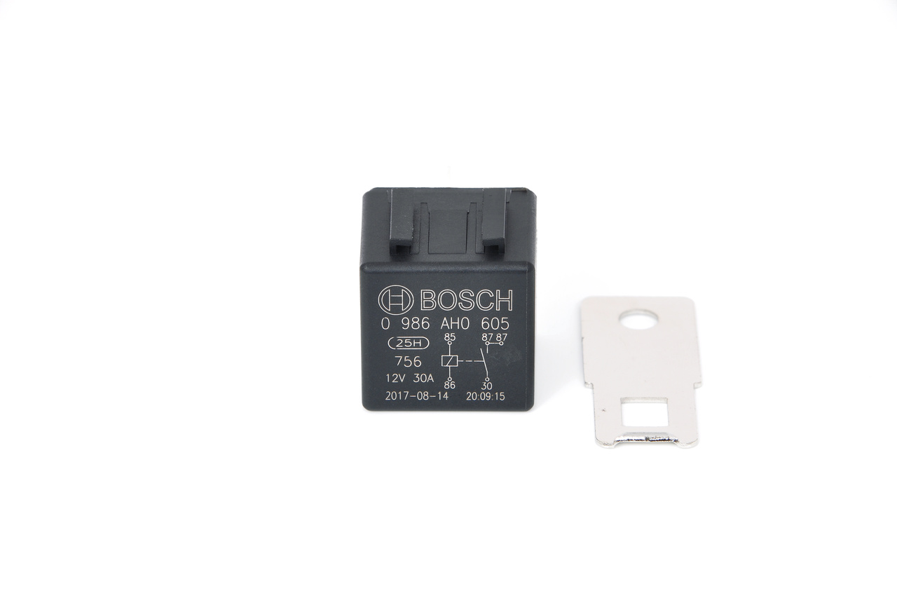 BOSCH Relé, corrente de trabalho (0 986 AH0 605) para VW CADDY IV Combi (SAB, SAJ) 2.0 TDI (81 KW / 110 CV / de 2015)
