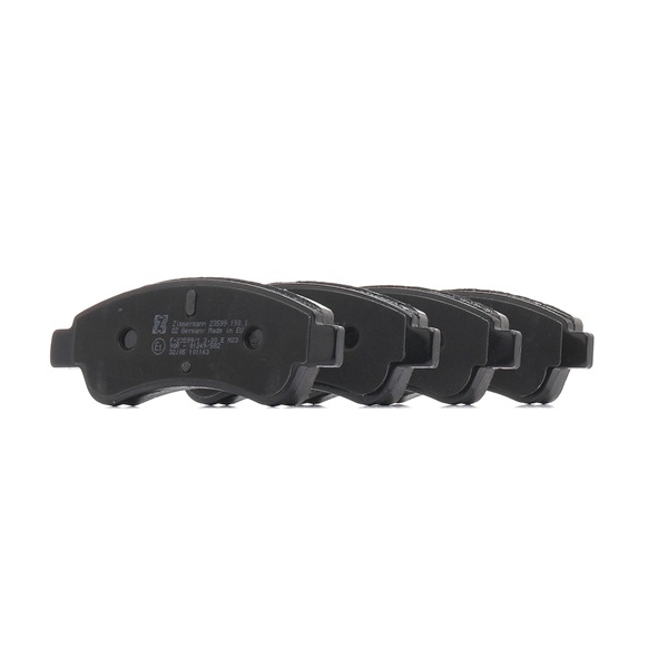 OEM E172227 ZIMMERMANN Bremseklodser 23599.190.1 med VW, PEUGEOT, CITROЁN, OPEL, DS